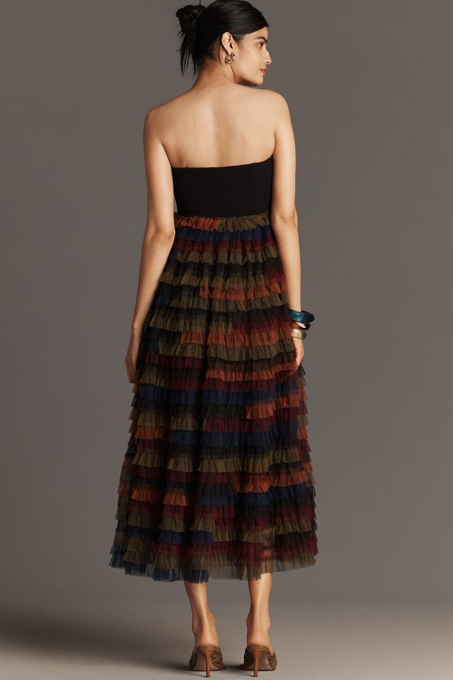 Bl-nk Zoyla Strapless Tulle Midi Dress #2