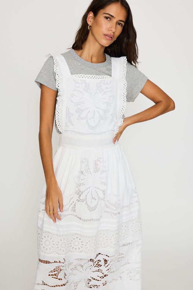 Bl-nk Cutwork Midi-Schürzenkleid #1