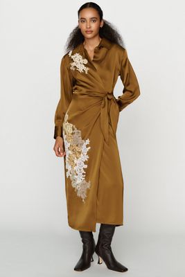 Bl-nk Veraba Satin Wrap Dress