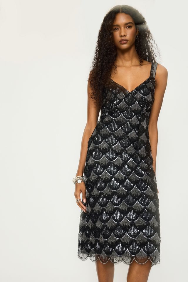 Robe midi à sequins Lavoni By Anthropologie #1