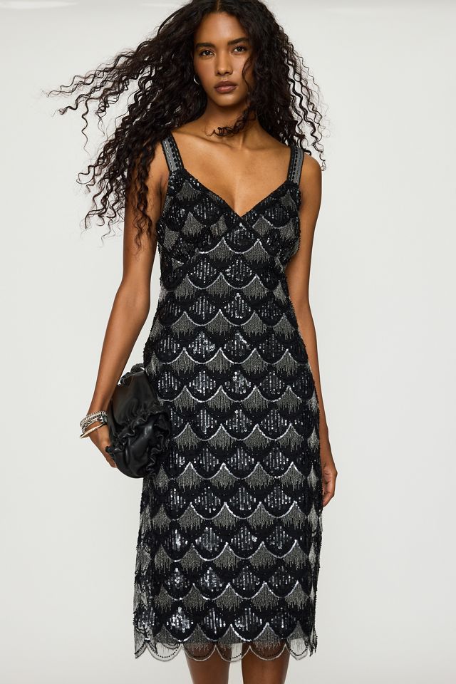 Robe midi à sequins Lavoni By Anthropologie #2