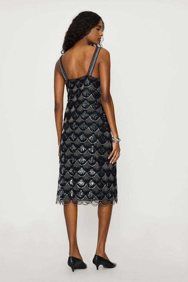 Robe midi à sequins Lavoni By Anthropologie #5