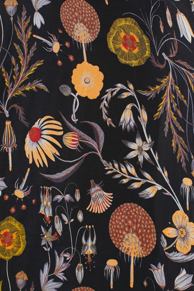 Maisie Botanical Maxi Dress, Black #3