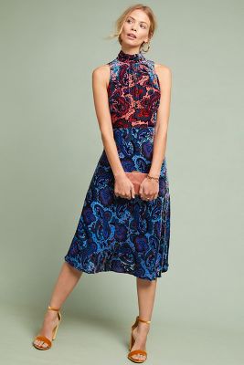 Anthropologie rumie velvet on sale dress