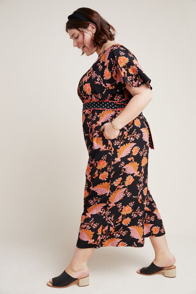 Belted Botanical Jumpsuit #7