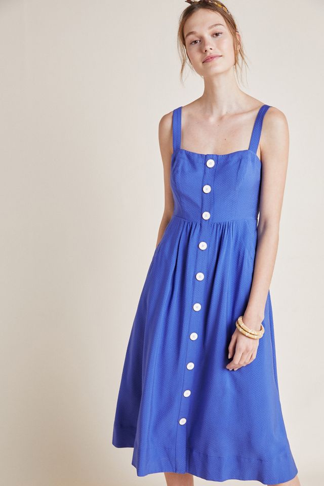 Anthropologie maeve blue dress best sale