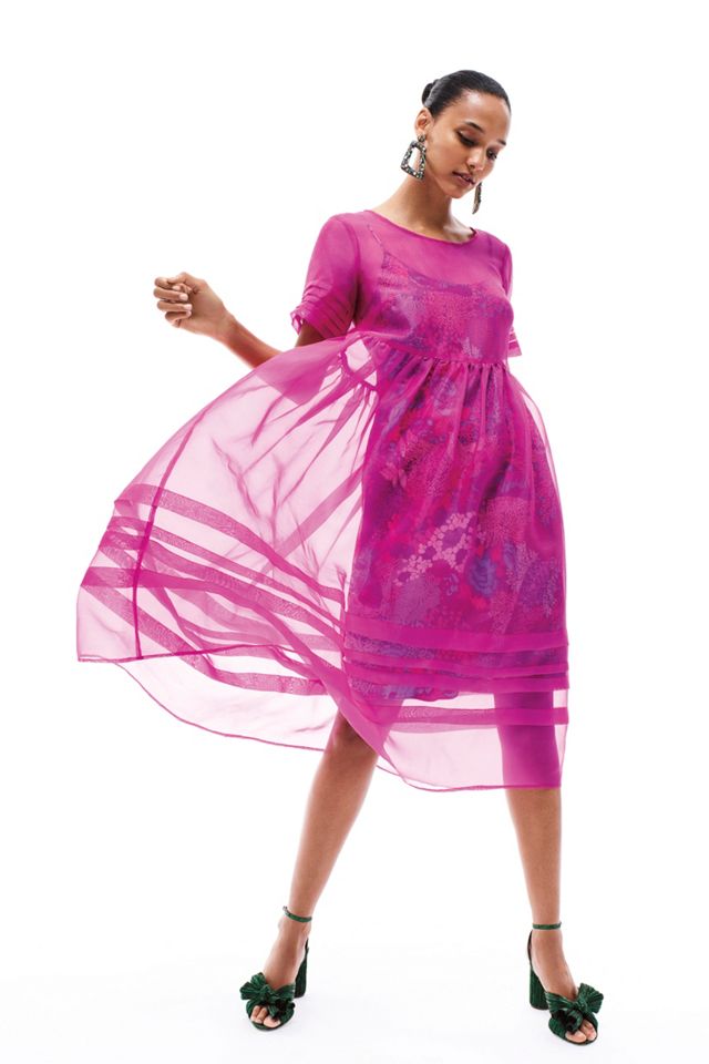 Gabrielle Silk Organza Midi Dress #8