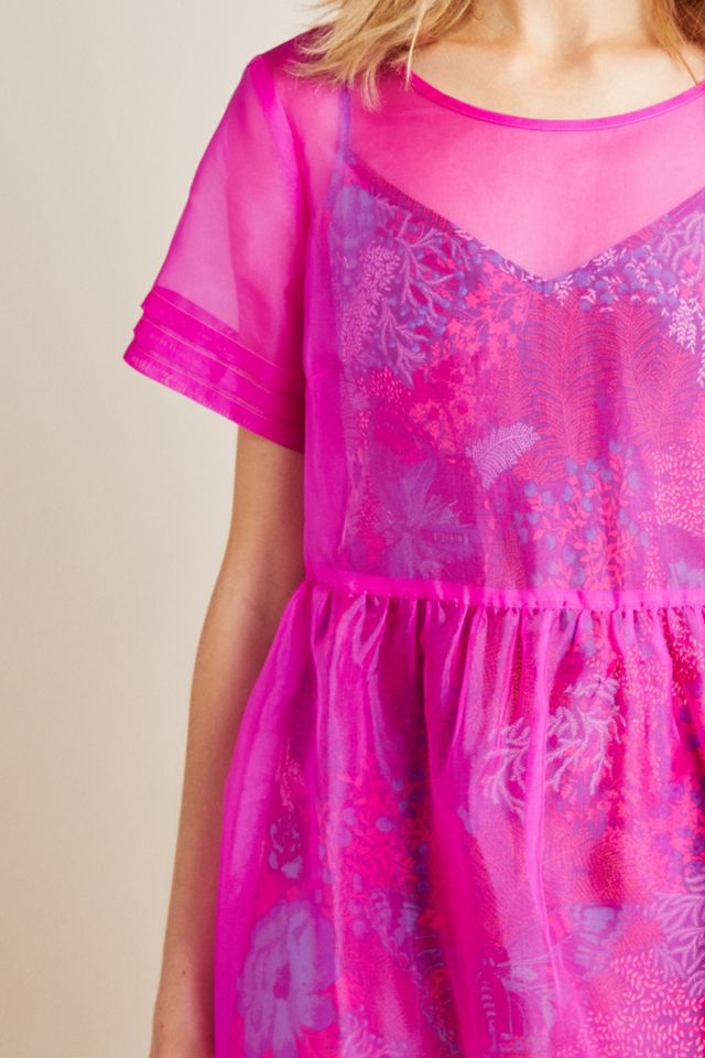 Gabrielle Silk Organza Midi Dress #1