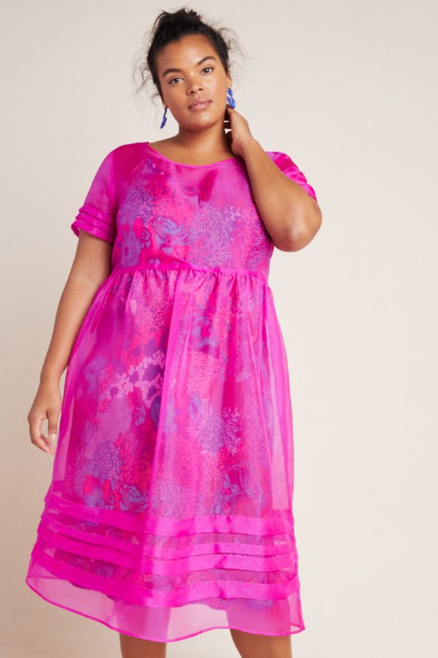 Gabrielle Silk Organza Midi Dress #5