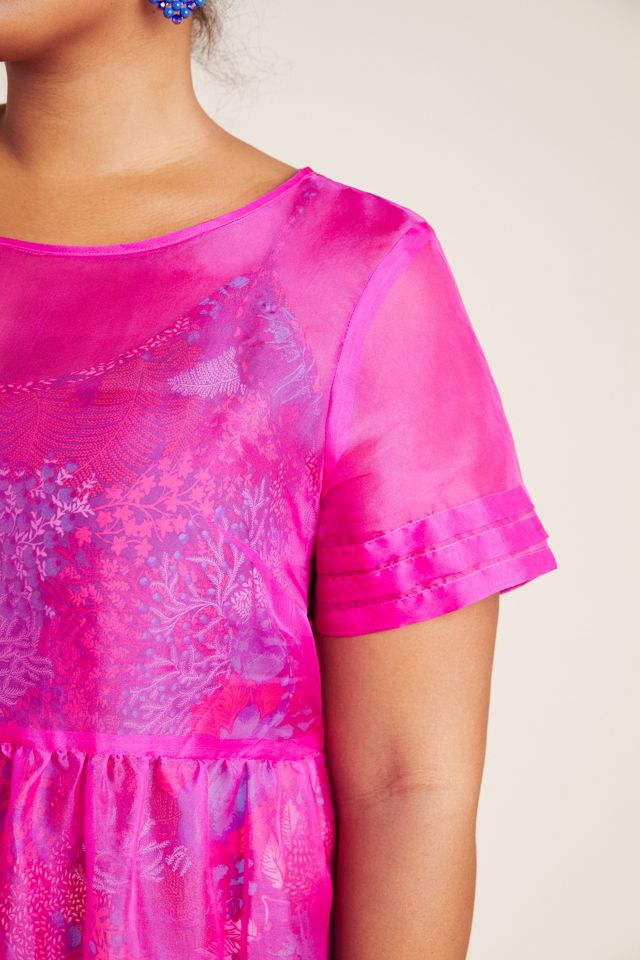 Gabrielle Silk Organza Midi Dress #6