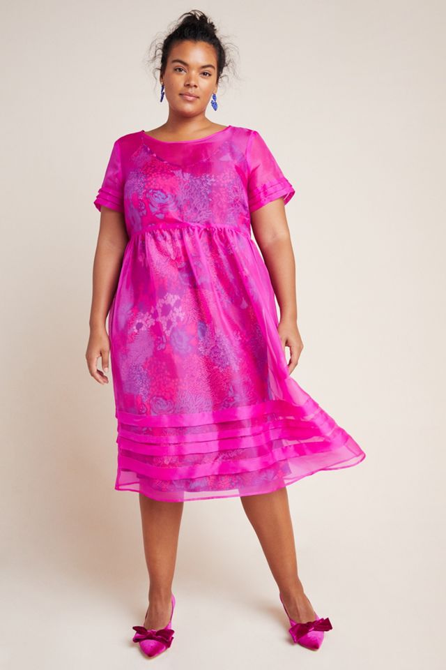 Gabrielle Silk Organza Midi Dress #3