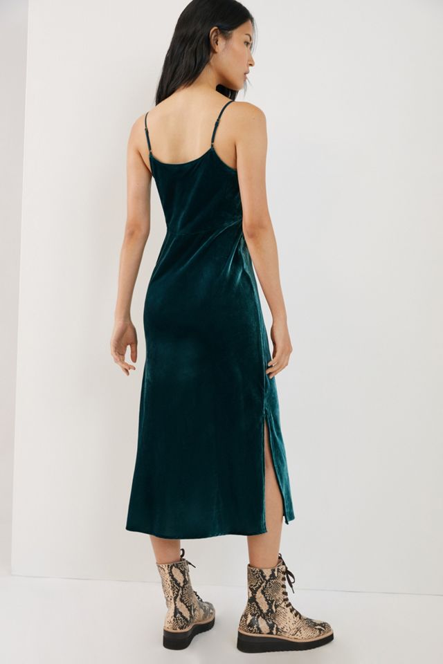 Elyse Velvet Bias Slip Dress #1