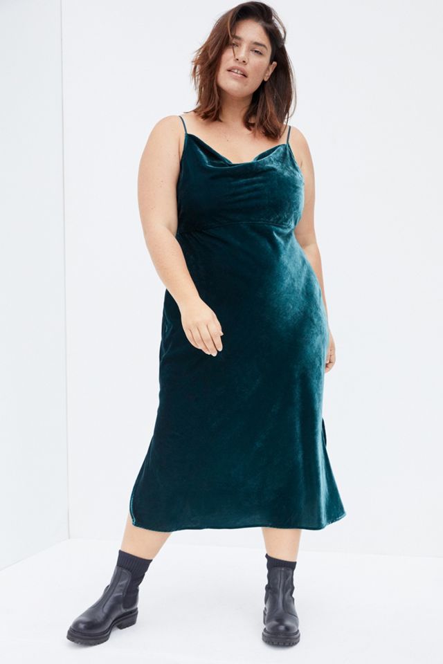 Elyse Velvet Bias Slip Dress #7