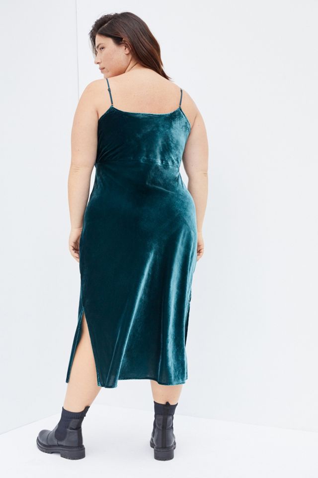 Elyse Velvet Bias Slip Dress #9