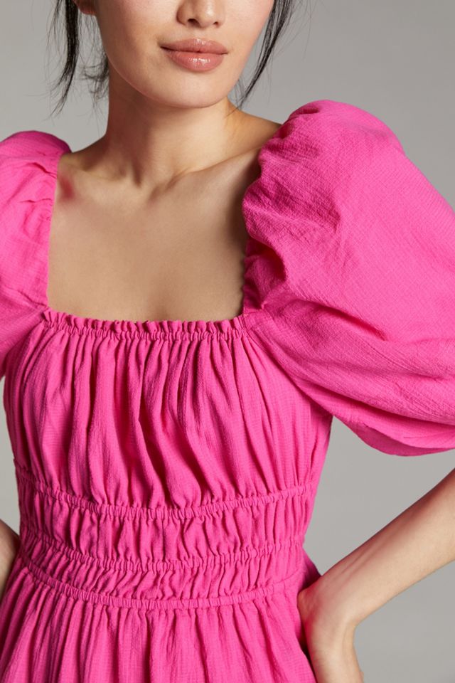 Maeve Puff-Sleeved Mini Dress #4