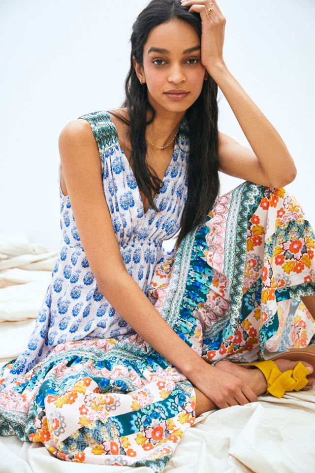 Gathered Maxi Dress #1