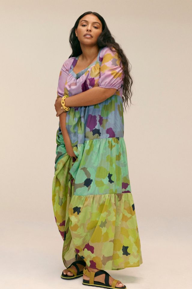 caroline tiered maxi dress Cynthia Rowley Caroline Tiered Maxi Dress