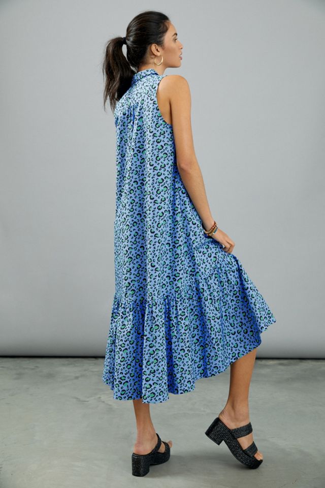 Maeve Paola Flounced Midi Dress #4
