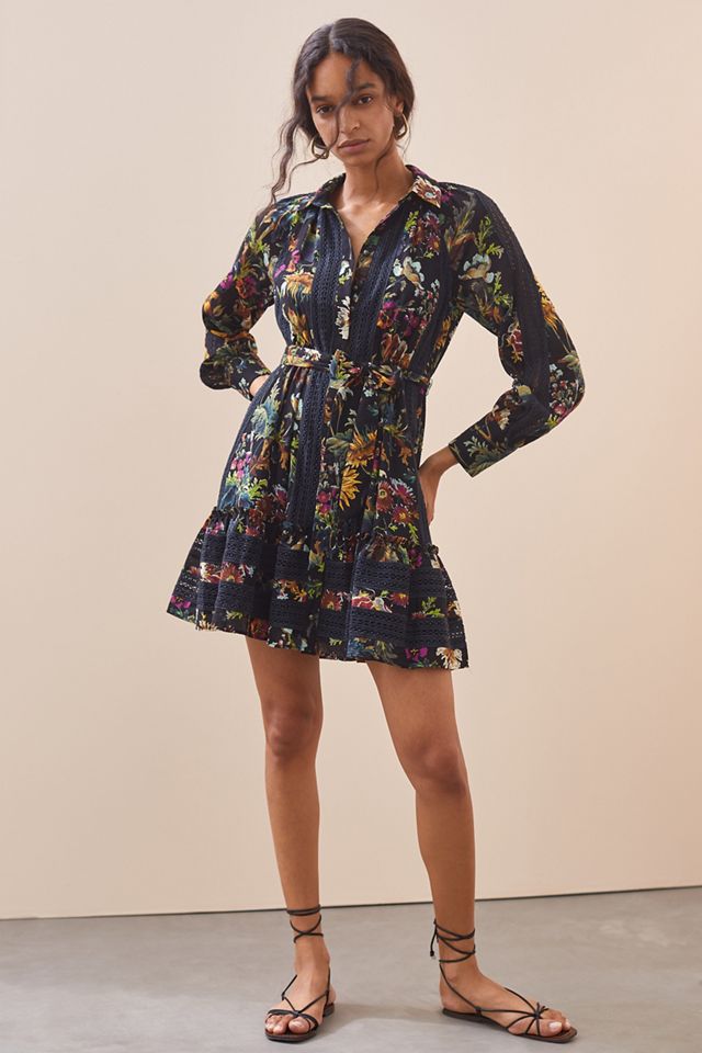 slim fit dress slacks Candice Strapless Floral Lace Mini Dress • Shop American Threads Women's Trendy Online Boutique Floral Multi / S main image 0