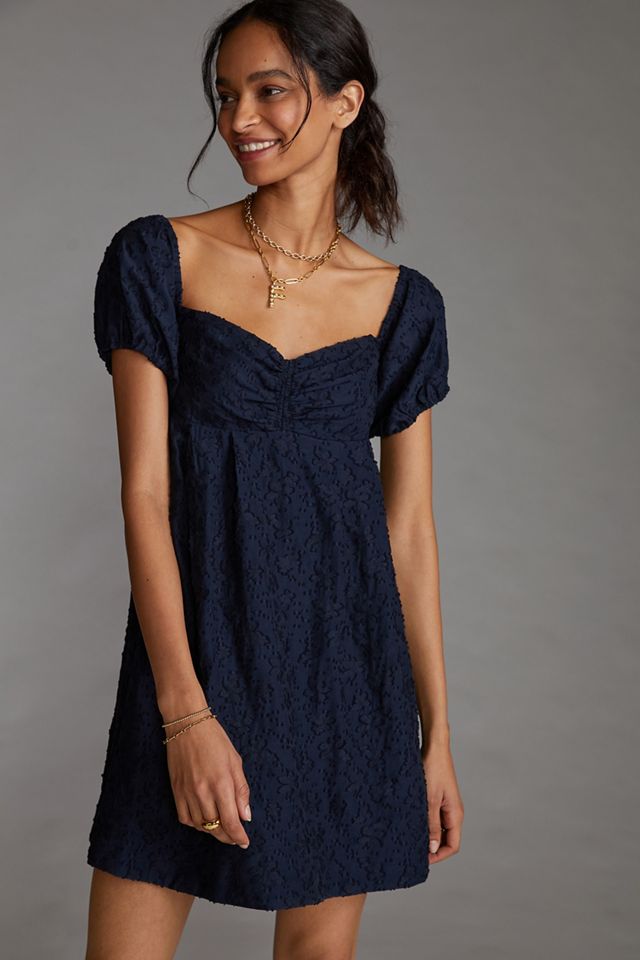 Textured Sweetheart Mini Dress #1