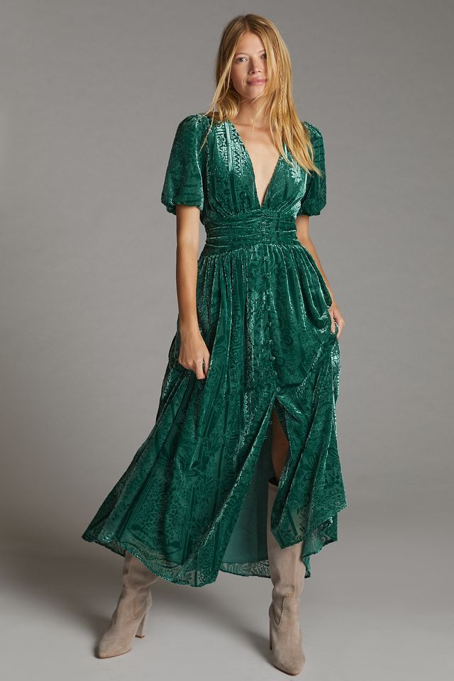 Anthropologie cheap green dress