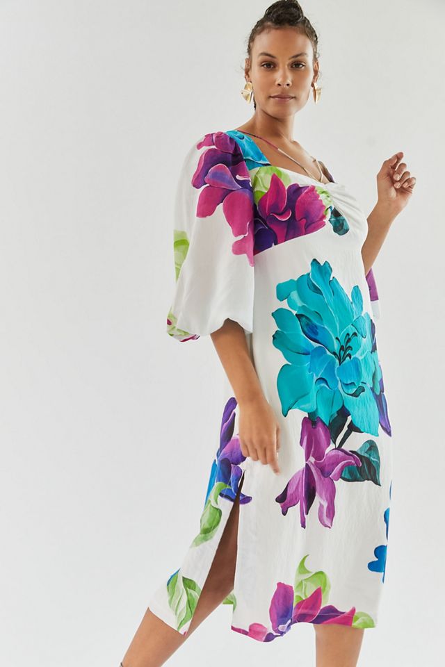 Maeve Printed Midi Dress #4