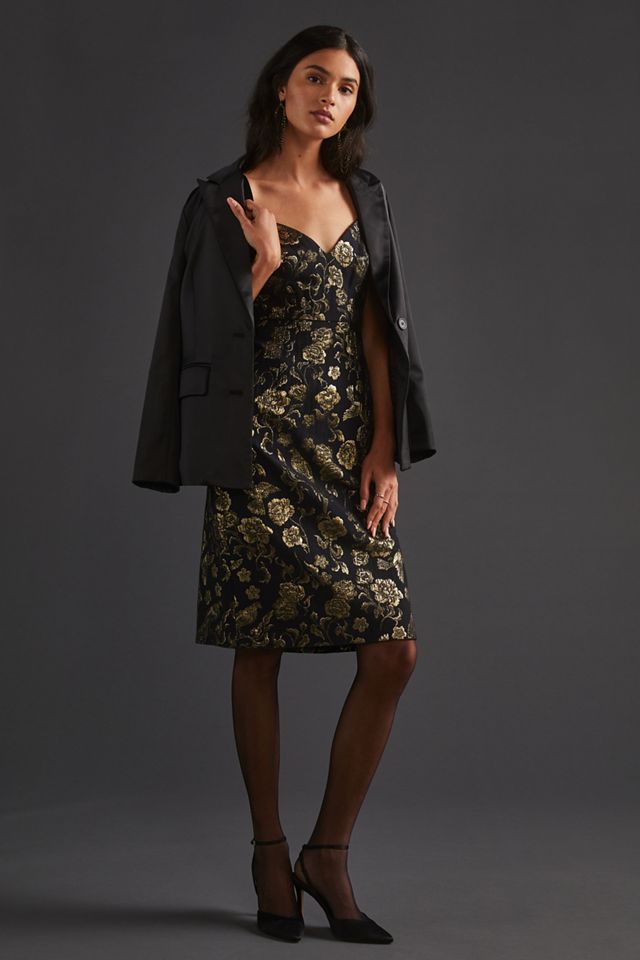 Maeve Slim Jacquard Mini Dress