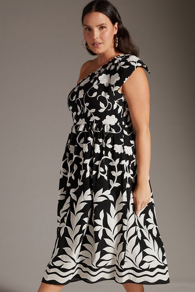 One-Shoulder Midi Dress | Anthropologie