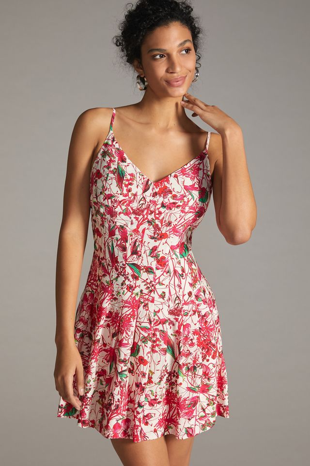 Pleated Printed Mini Dress #3