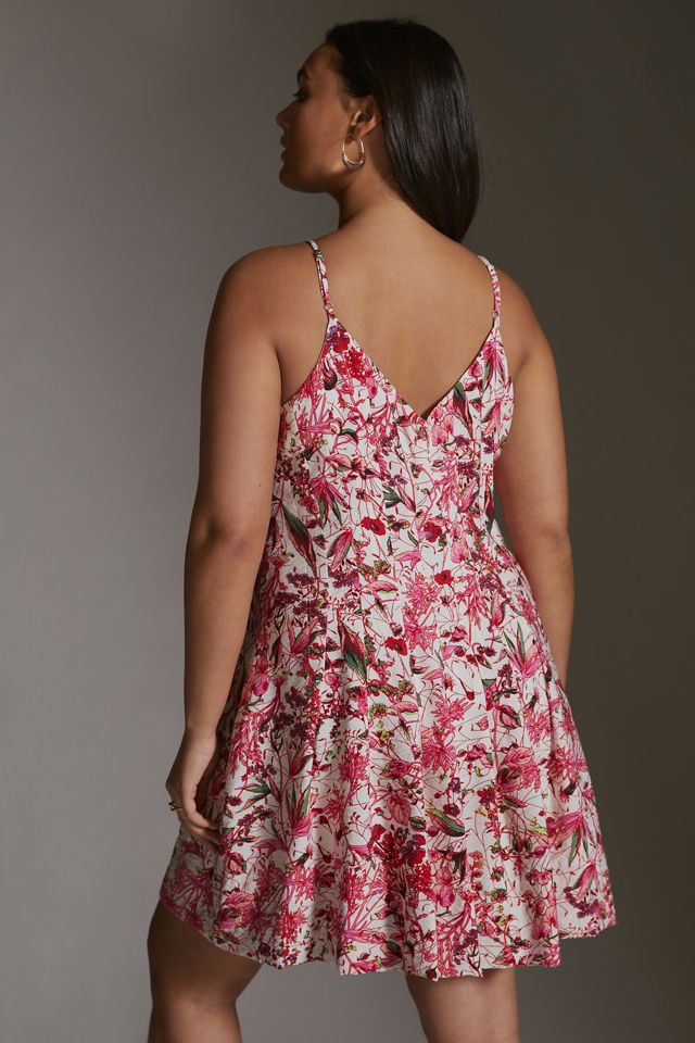 Pleated Printed Mini Dress #7