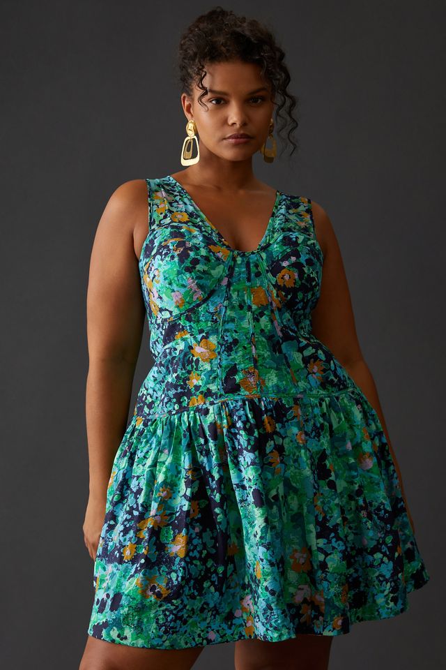 By Anthropologie Corset Mini Dress #8