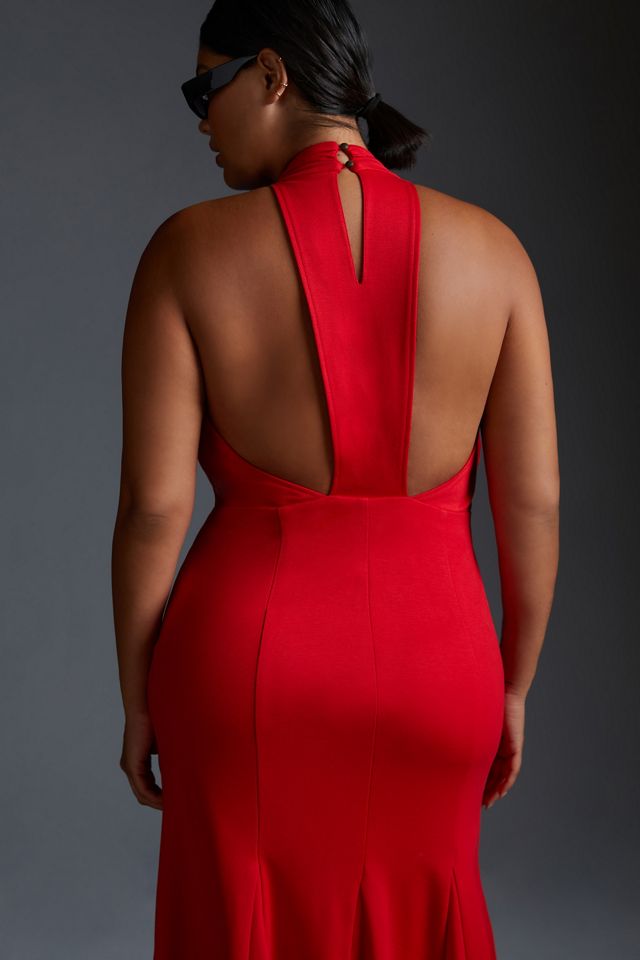 Maeve Halter Midi Dress | Anthropologie