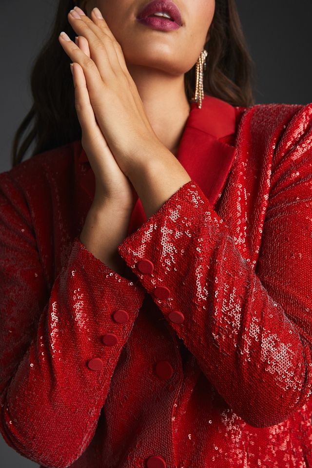 Maeve Sequin Blazer Dress #3