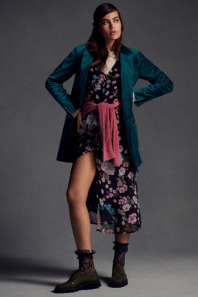 Maeve Velvet Blazer Dress #2