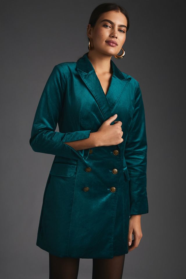 Maeve Velvet Blazer Dress #3