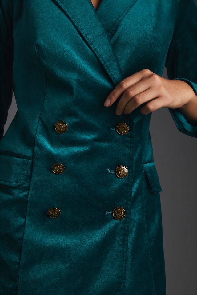 Maeve Velvet Blazer Dress #4