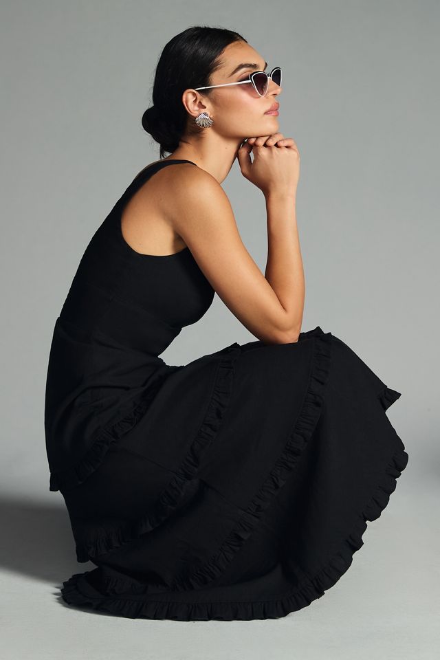 The Blythe Square-Neck Tiered Dress #2