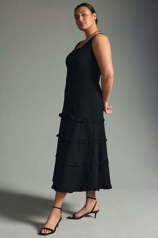 The Blythe Square-Neck Tiered Dress #5