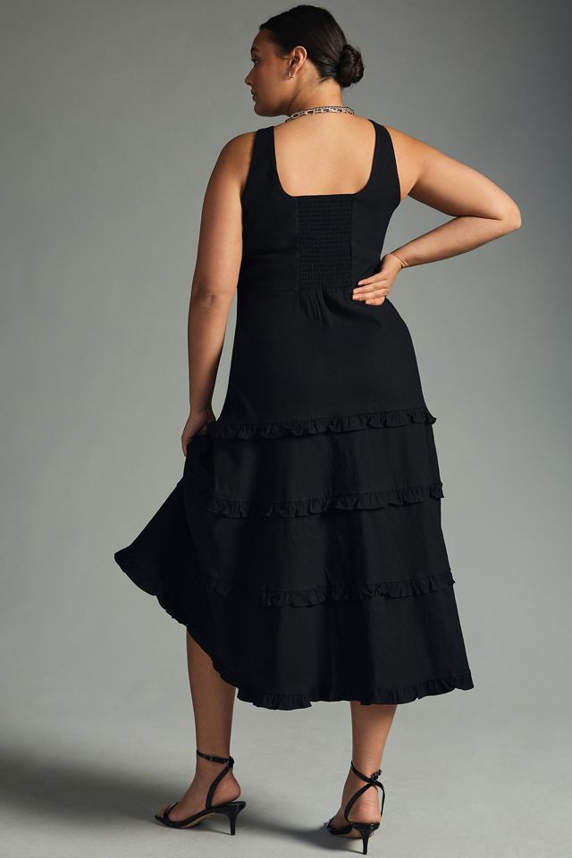 The Blythe Square-Neck Tiered Dress #6