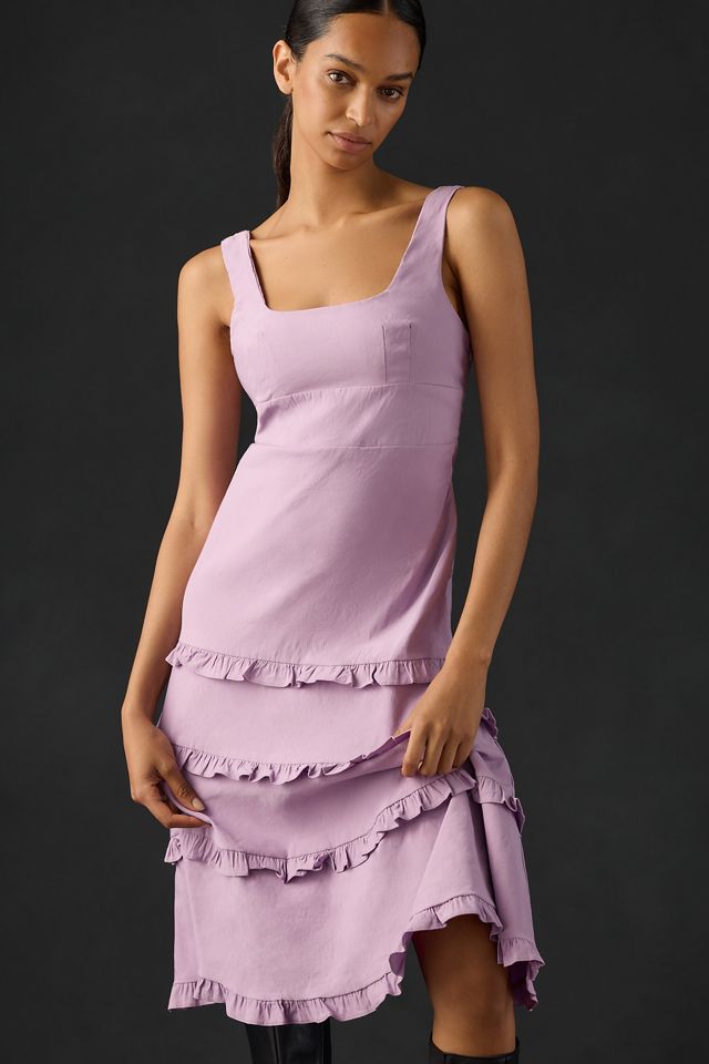 The Blythe Square-Neck Tiered Dress #2