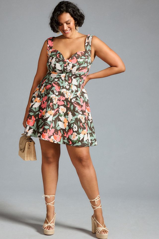 By Anthropologie Sweetheart Floral Mini Dress #4
