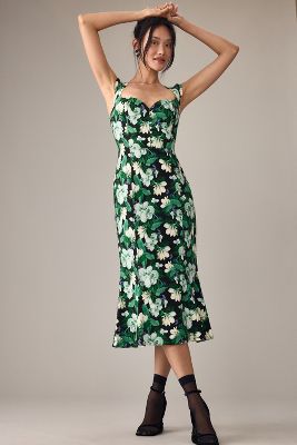 By Anthropologie Slim Sweetheart Dress In Assorted