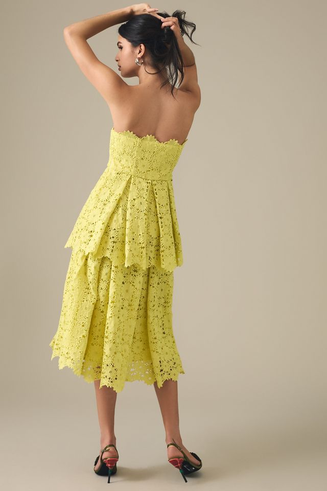 Maeve Tiered Lace Eyelet Dress #2
