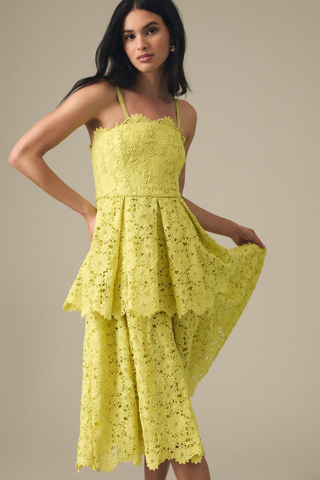Maeve Tiered Lace Eyelet Dress #4