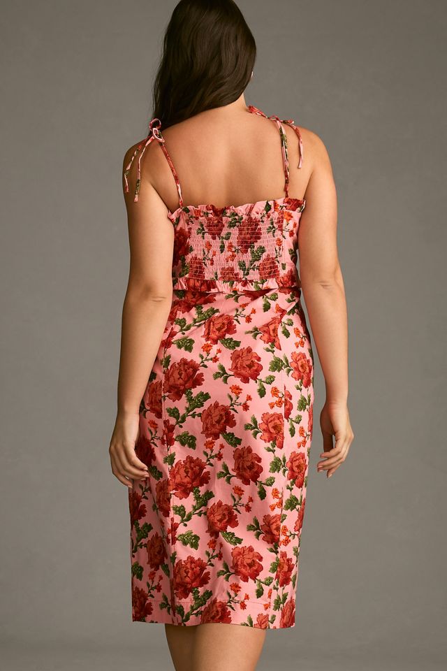 By Anthropologie Ruffled Peplum Halter Dress #4