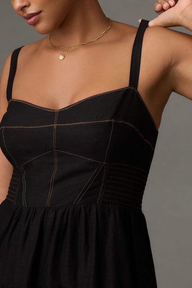 By Anthropologie Appliqué Midi Dress #6