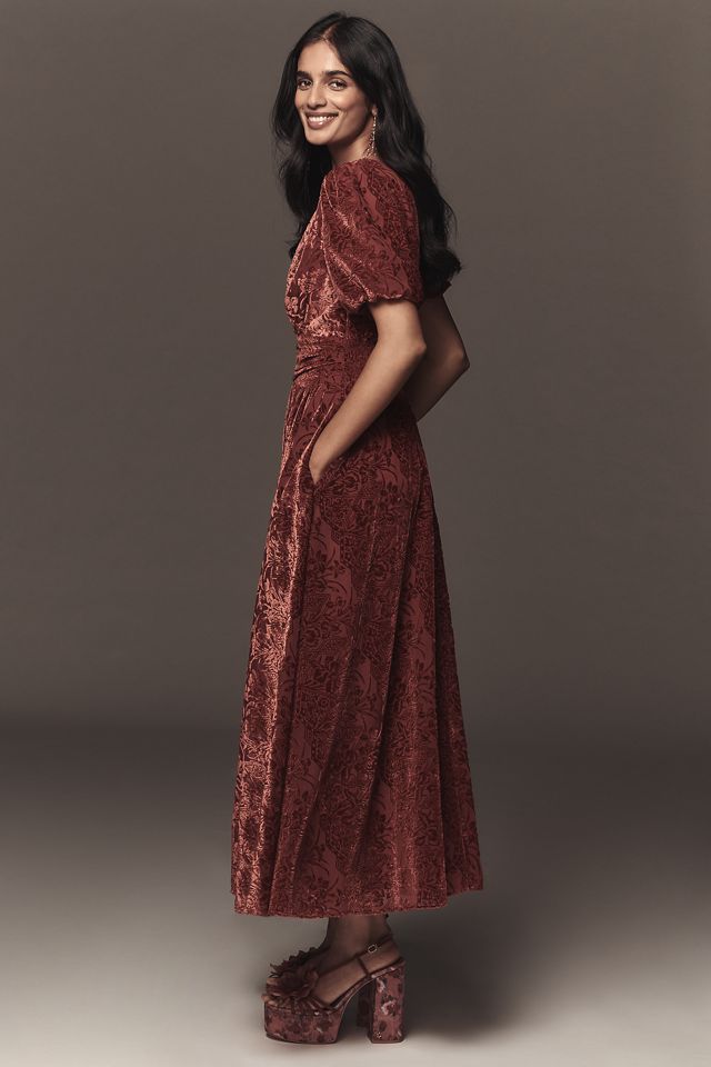 La Robe Katerina Boutonnée Devant : Édition Velours #1