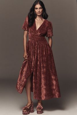 The Katerina Button-Front Dress: Velvet Edition