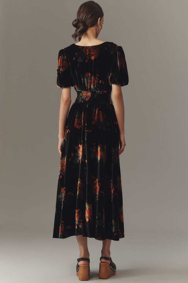 Das Katerina Kleid mit Knopfleiste: Samt Edition #1