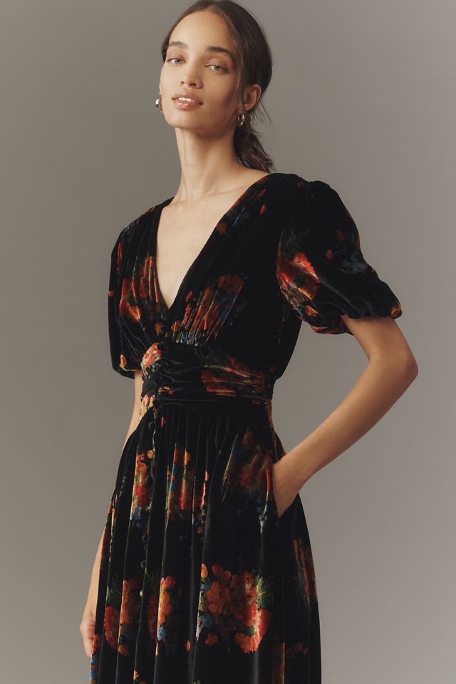 Das Katerina Kleid mit Knopfleiste: Samt Edition #2